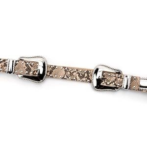 Sample Callie Duplicity: Snakeskin Print Western Belt